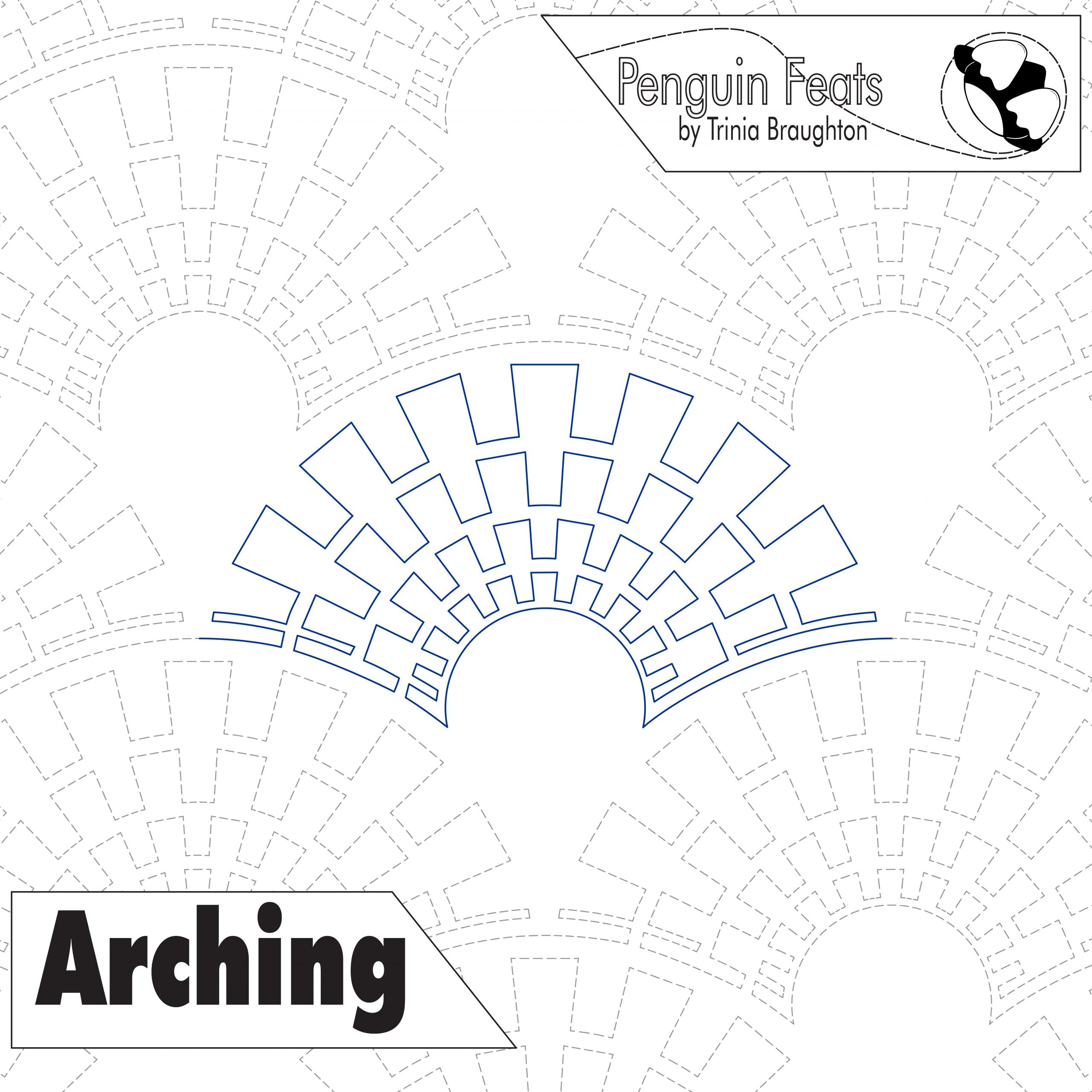 Arching diagram with 'Penguin Feats' branding at the top