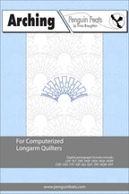 Design for computerized longarm quilters with a blue and gray color scheme.