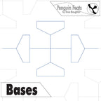 Continuous line design of bases with 'Penguin Feats' branding at the top.