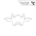 Outline of a bat with 'Penguin Feats by Trinia Braughton' logo at the top.