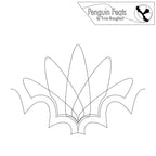 Black and white leaf-like design with 'Penguin Feats' branding at the top.
