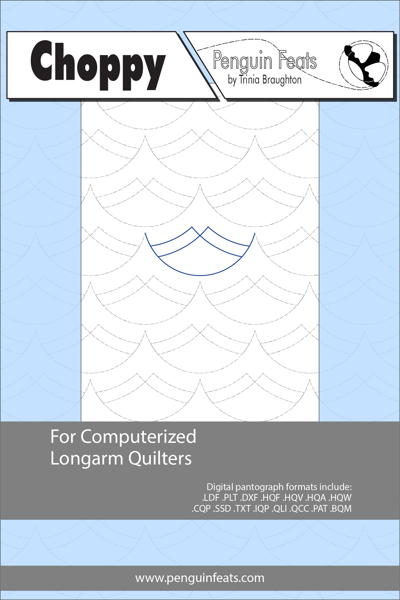 Choppy Digital Quilting Design