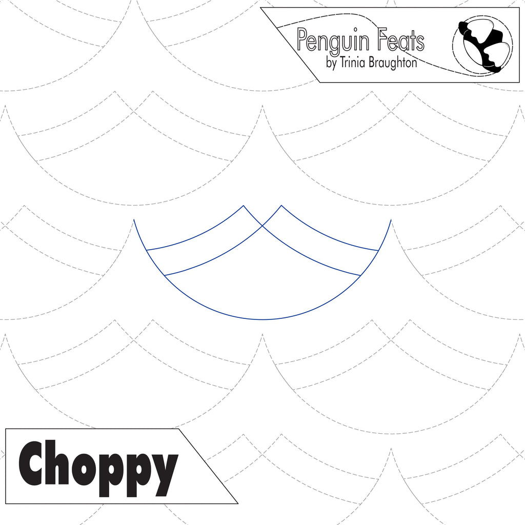 Choppy Digital Quilting Design