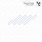 Patterned background with blue lines and 'Penguin Feats' branding.