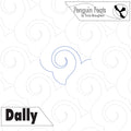 Patterned background with 'Penguin Feats' and 'Dally' text