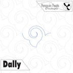 Patterned background with 'Penguin Feats' and 'Dally' text