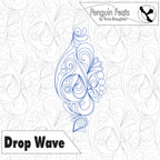 Drop Wave Digital Embroidery Design