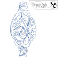 Drop Wave Digital Embroidery Design