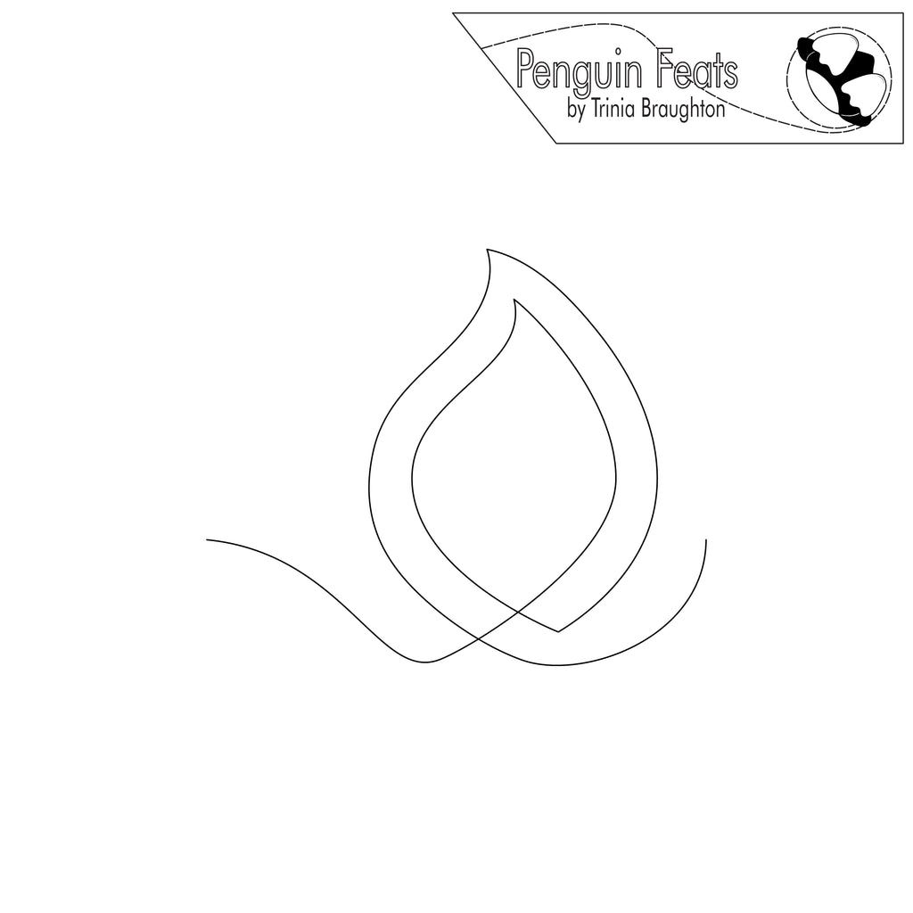 Flame Digital Quilting Design