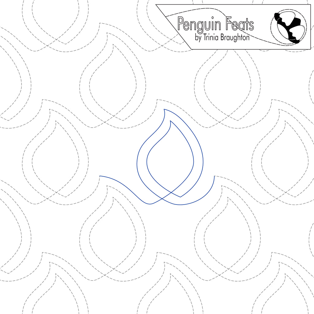 Flame Digital Quilting Design