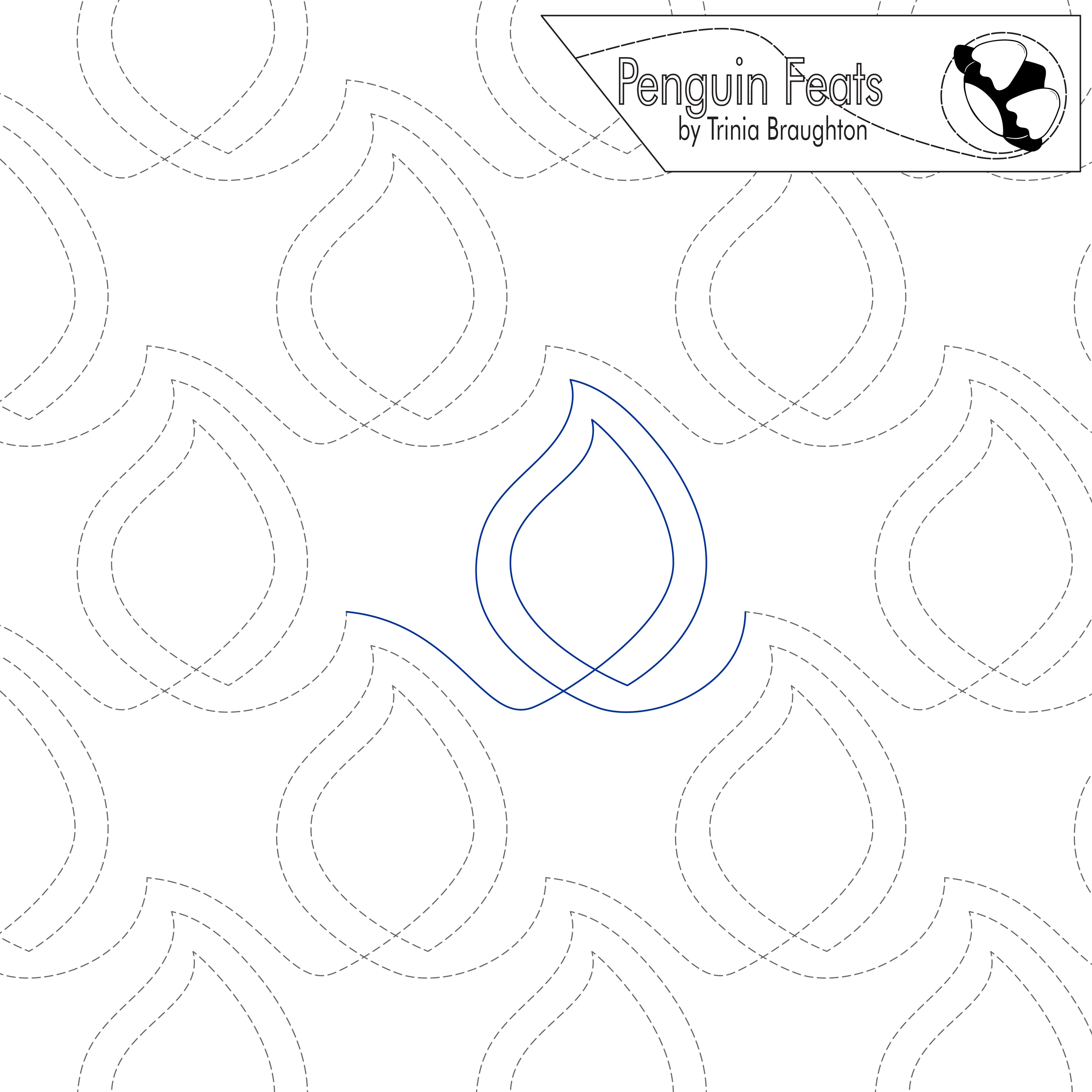 Flame Digital Quilting Design