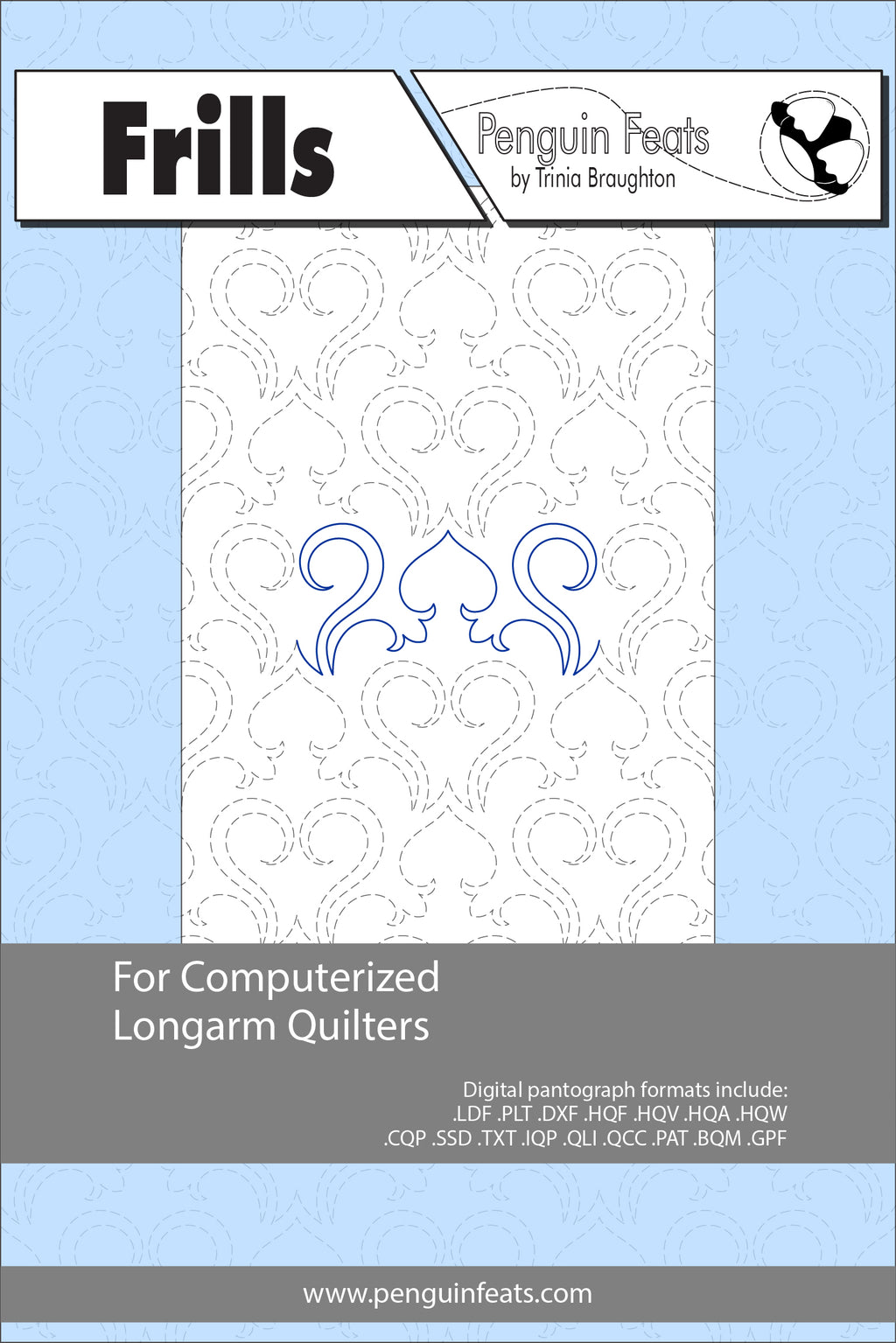 Frills Digital Quilting Design