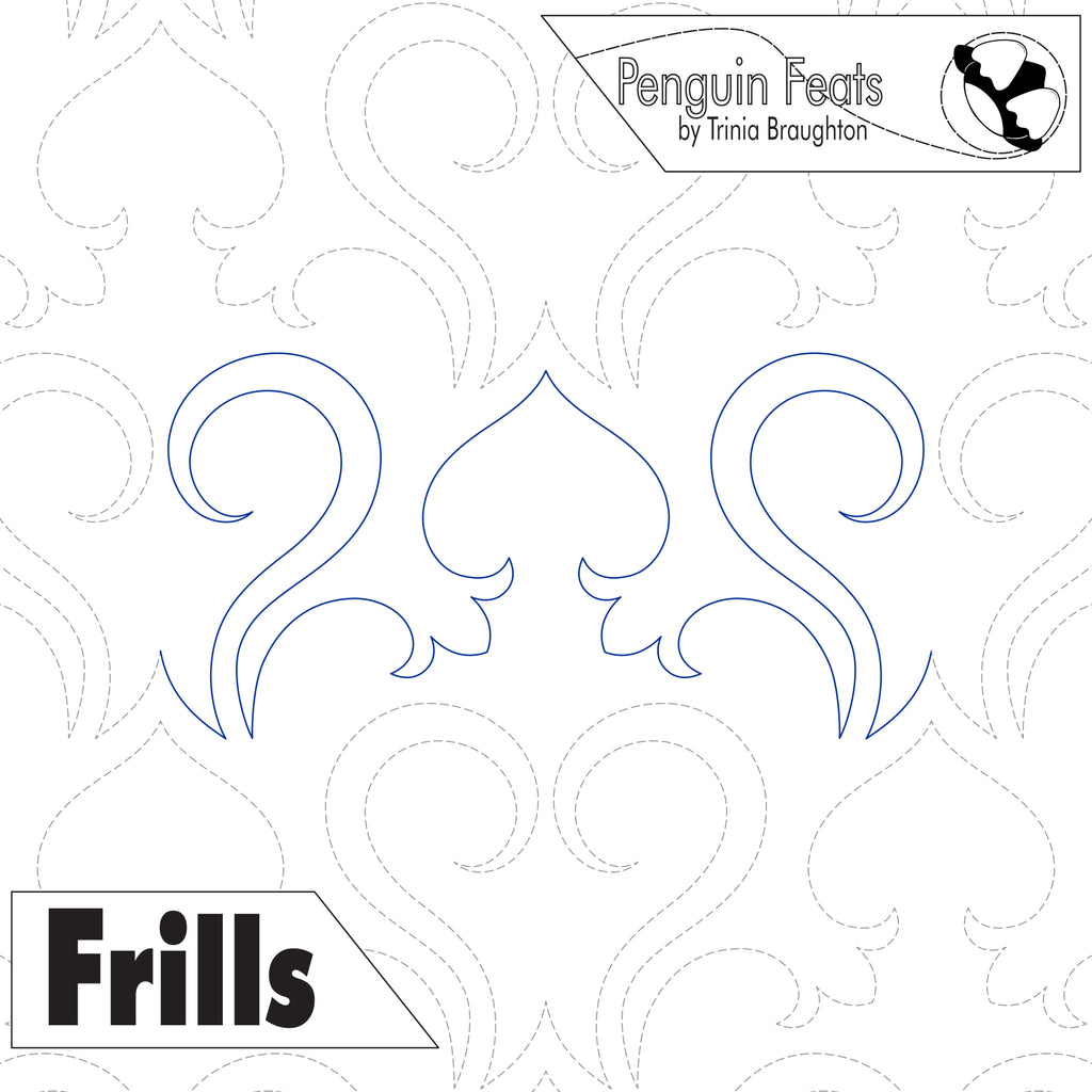 Frills Digital Quilting Design