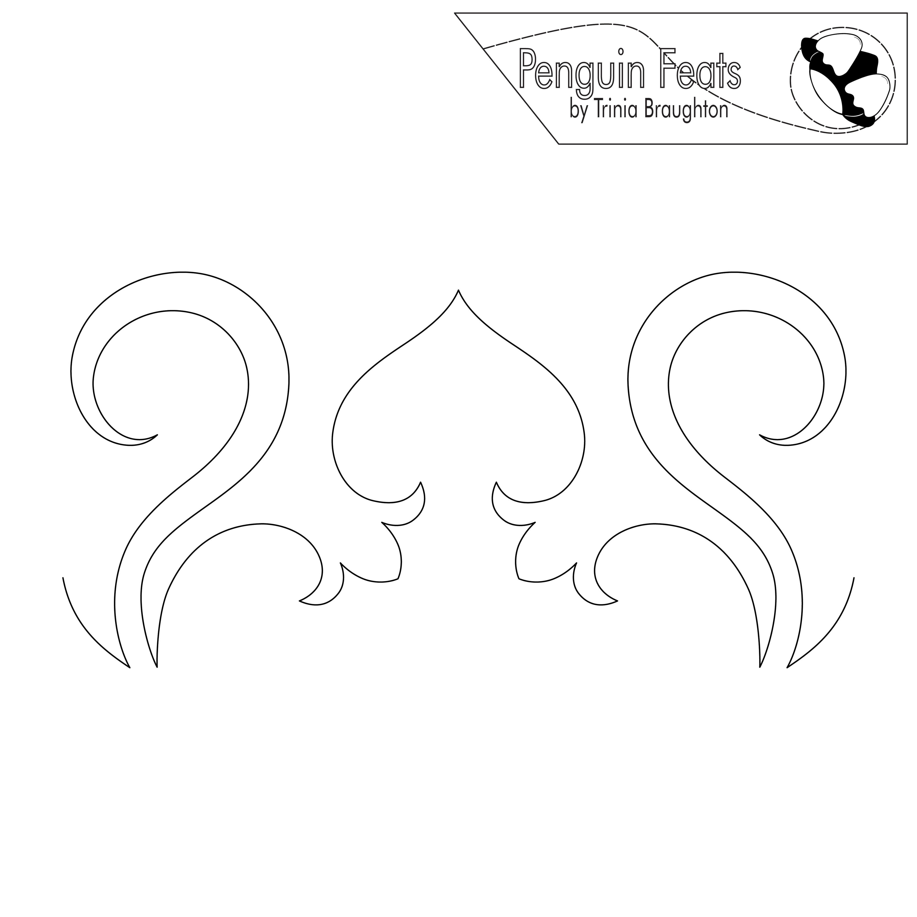 Frills Digital Quilting Design