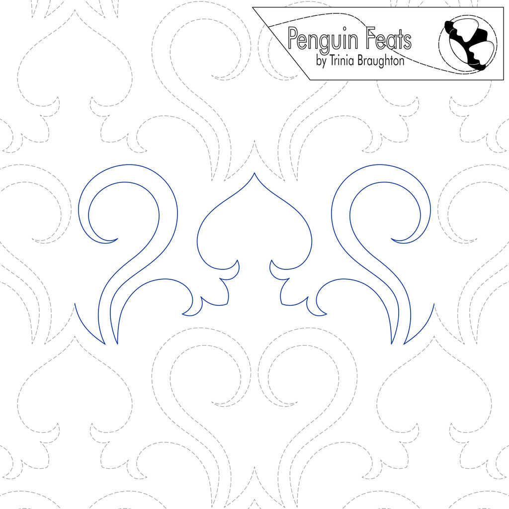 Frills Digital Quilting Design