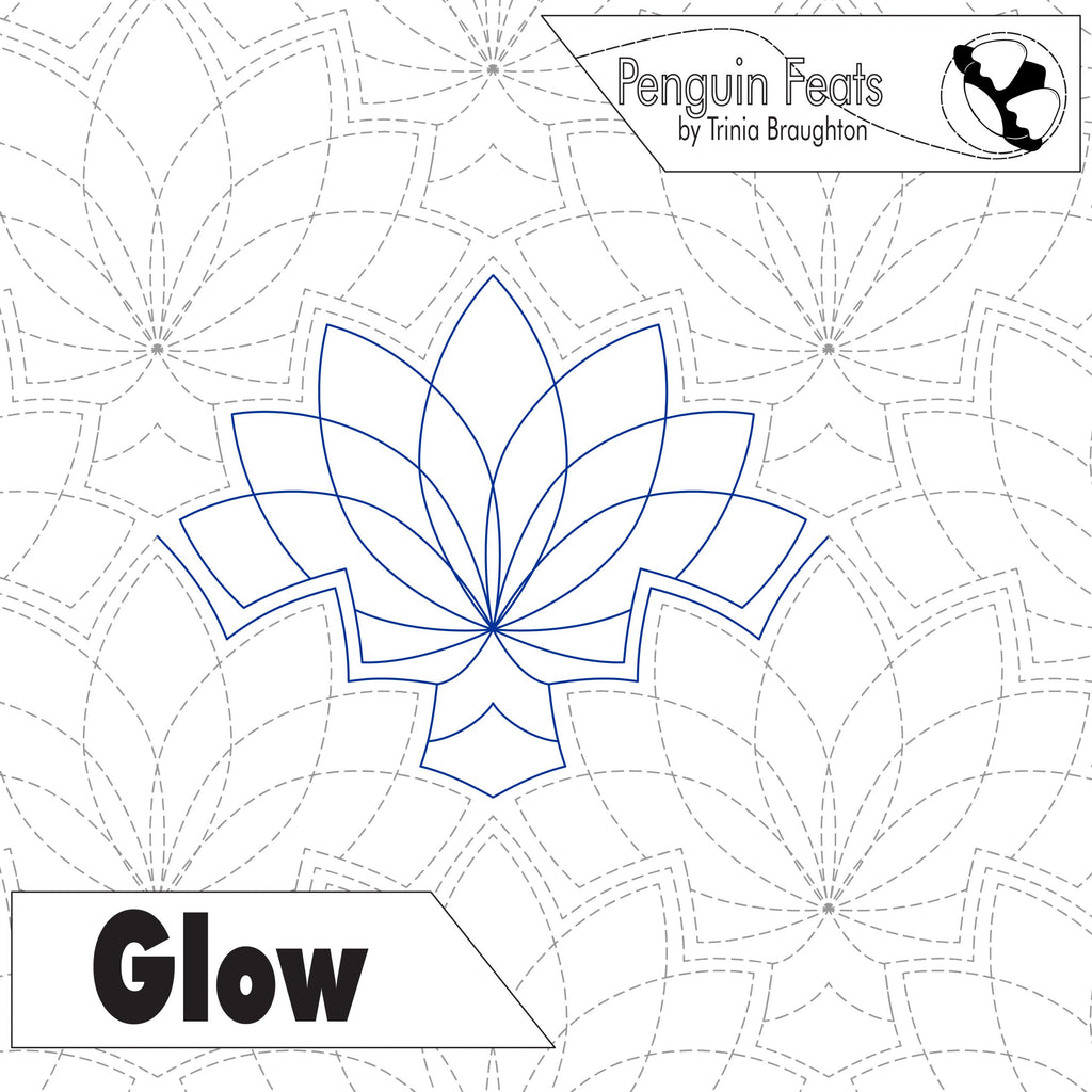 Blue geometric design on a white background with 'Penguin Feats' branding.