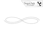 Infinity symbol with 'Penguin Feats' logo at the top
