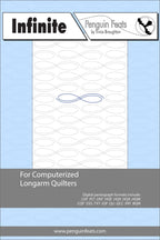 Design sheet for 'Infinite' by Penguin Feats with a blue and gray design.