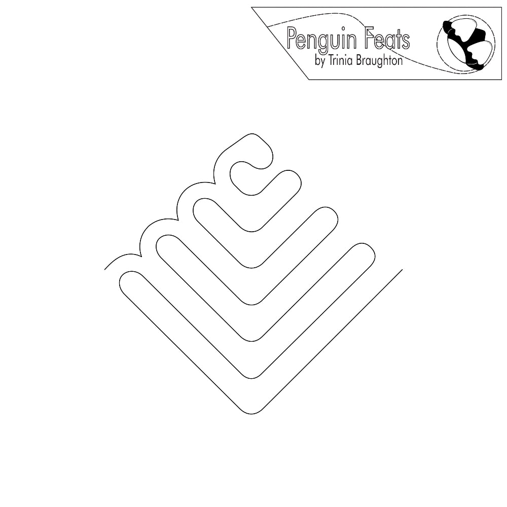 Outline of a pyramid shape with 'Penguin Feats' branding at the top.