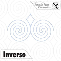 Pattern of concentric circles with 'Penguin Feats' and 'Inverso' text on a white background