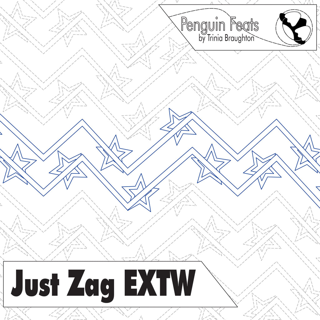 Just Zag Stars Digital Quilting Design