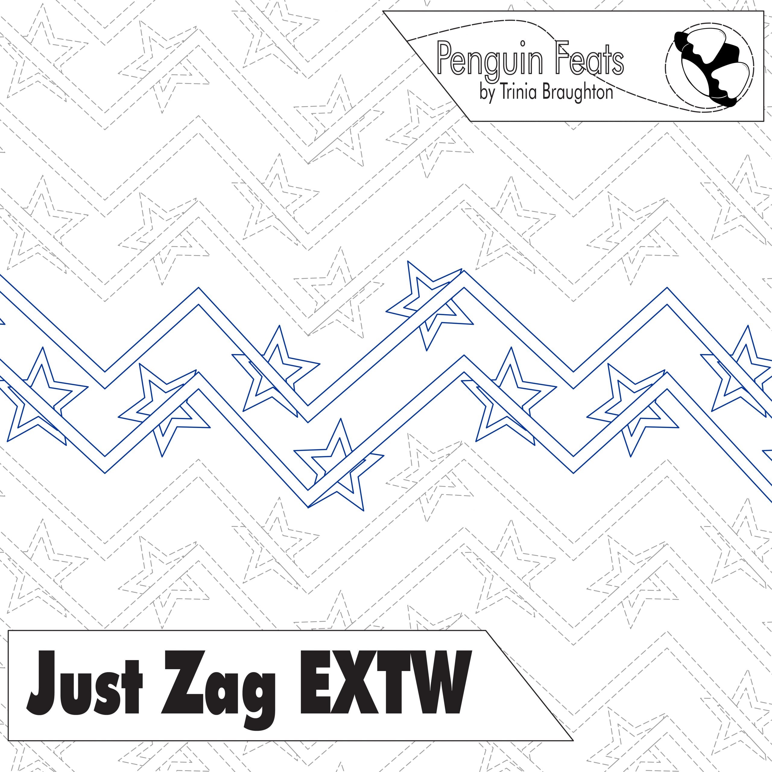 Just Zag Stars Digital Quilting Design