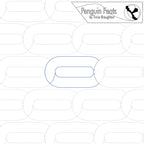 Pattern of oval shapes with 'Penguin Feats' branding at the top.