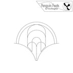 Outline of a rainbow with 'Penguin Feats by Trinia Braughton' logo at the top.