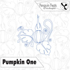 Outline of a pumpkin with 'Penguin Feats' branding on a white background.