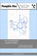 Design for computerized longarm quilters on a light blue background