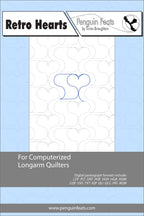 Pattern sheet for computerized longarm quilters with heart design on cover