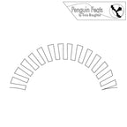 Outline of a curved shape with 'Penguin Feats' branding at the top.
