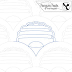 Outline of a layered arc design with 'Penguin Feats' branding at the top.