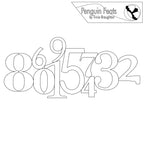 Outline of numbers on a white background with 'Penguin Feats' branding.