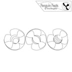 Three propeller designs on a white background with 'Penguin Feats' branding.