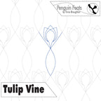 Design of a tulip vine pattern with 'Penguin Feats' branding at the top.