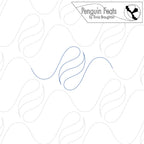 Pattern design with wavy lines and 'Penguin Feats' branding at the top.
