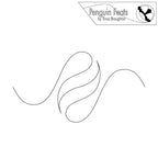 Black line drawing of a wavy line on a white background with 'Penguin Feats' branding.