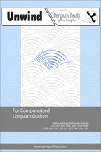 Cover of 'Unwind' by Penguin Feats with a pattern design on a light blue background