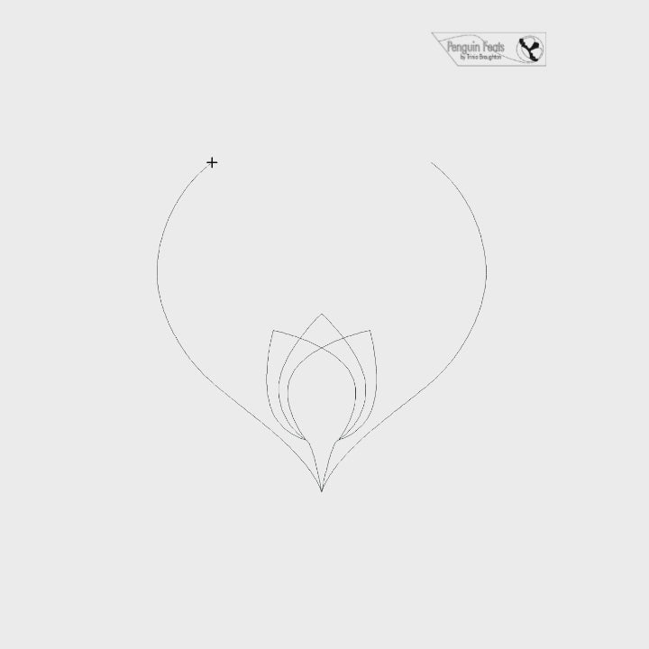 Loopish Tulip Digital Quilting Design