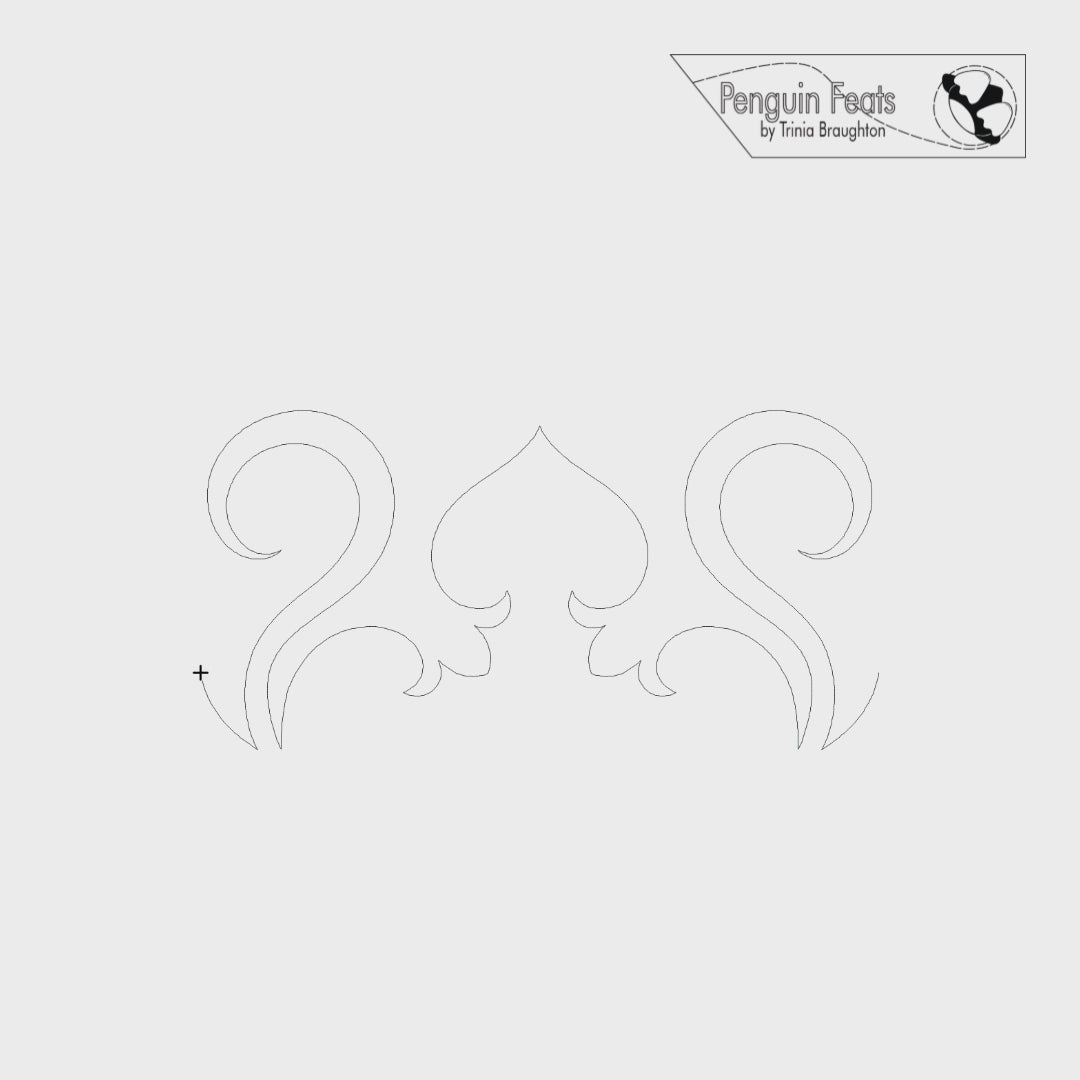 Frills Digital Quilting Design