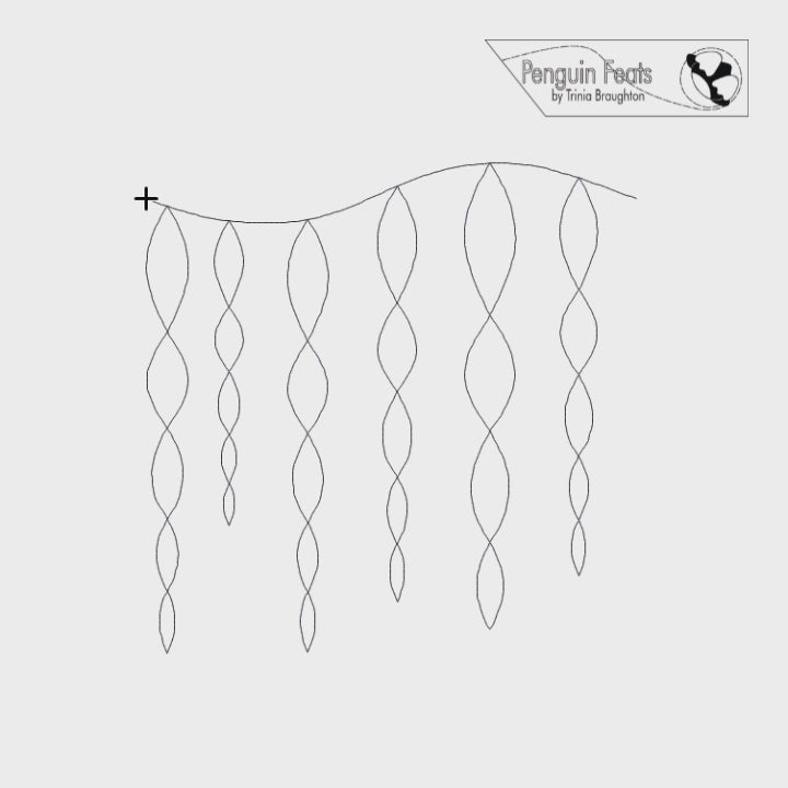 Icicles Digital Quilting Design