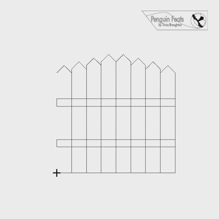 Picket Gate Digital Quilting Design