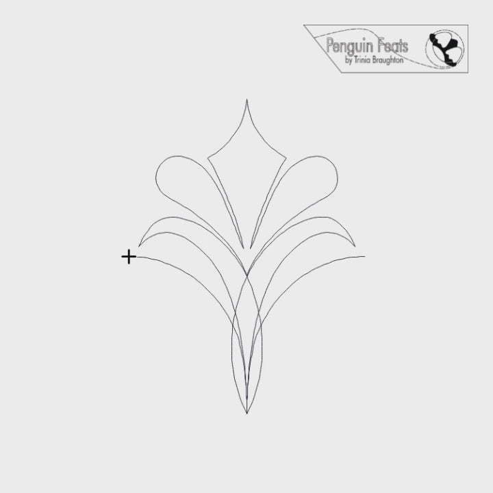 Crystal Digital Quilting Design