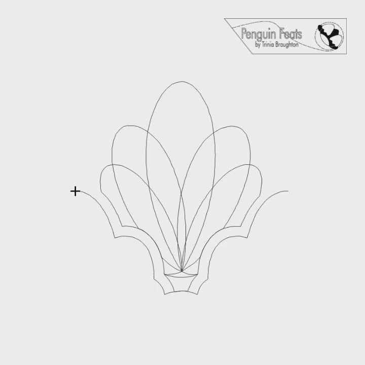 Finial Digital Quilting Design