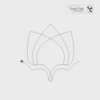 continuous line animated stitching of Adore quilting design