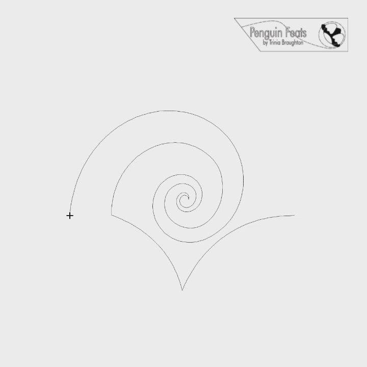 Curly Q Digital Quilting Design