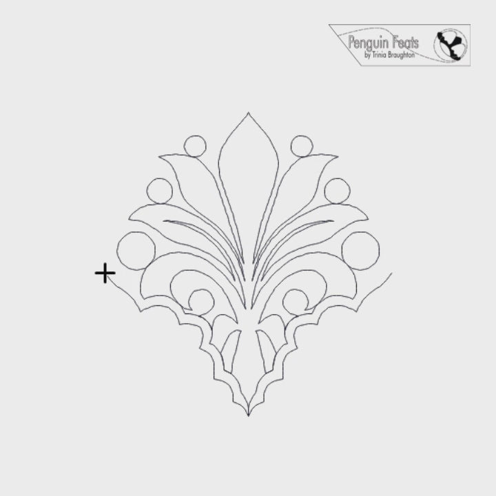 Fleur Digital Quilting Design
