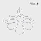 continuous line animation of stitching flower design Leap with Penguin Feats branding