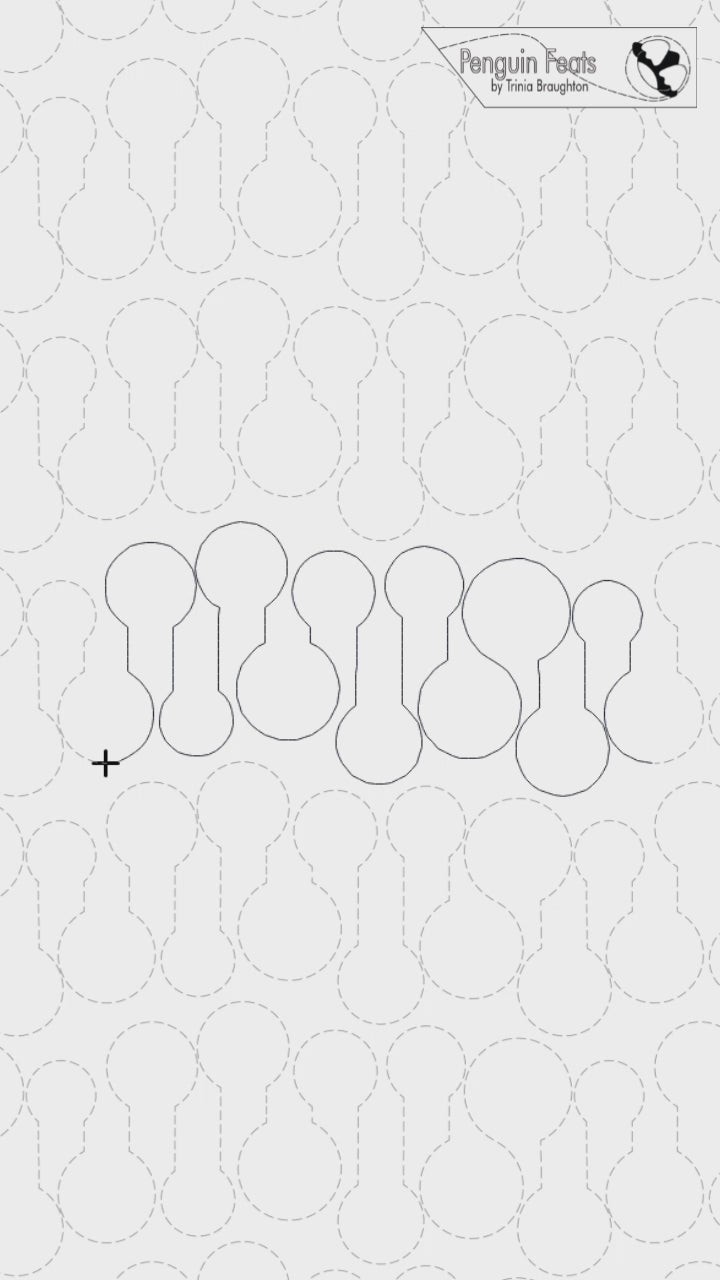Keyhole Digital Quilting Design